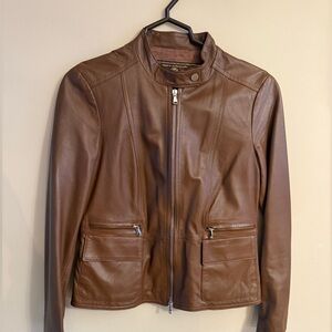 Italian Brown Leather Jacket